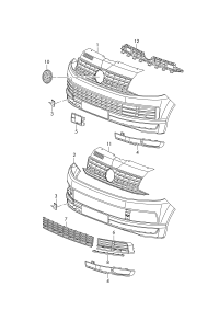 7E5807221D-Bumper cover: