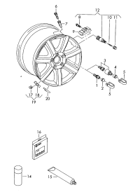 L321601173AZ37-Wheel bolt cap