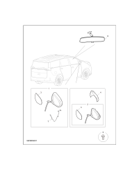 C00082646-Mirror assy (r), outer