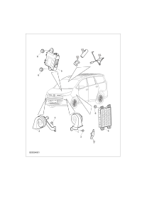 C00081439-HORN ASSY, LOW PITCHED