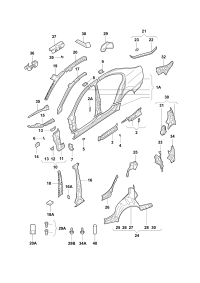 1Z0821167-BRACKET, REINFORCEMENT
