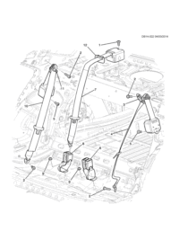 84300651-Retractor, rr s/belt (out., in. black) (20170514 rr) (incl. 2, 3)