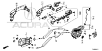72633TRNH01-CABLE,R RR DOOR L