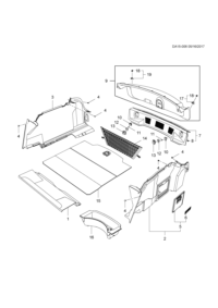 23441262-Carpet, luggage compartment floor panel