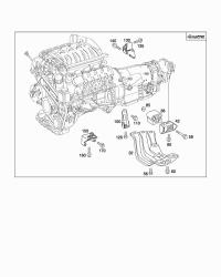 2202401618-ENGINE MOUNTING LFT/RHT-C(W204