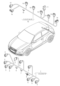 L8V0971085P-Harness, bumper