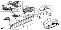 90501SJAA01-CLIP,SIDE MOULDING