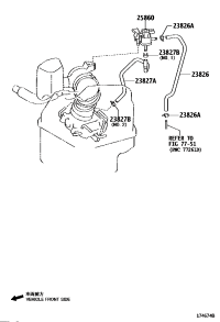 2382628340-HOSE, FUEL VAPOR FEED, NO.1