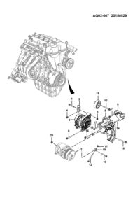 24554753-ALTERNATOR, 12V 80A 4PK, TOYOTA
