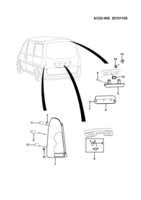 24560037-Lamp assy-rr comb