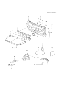 13222617-Insulator, body lock striker
