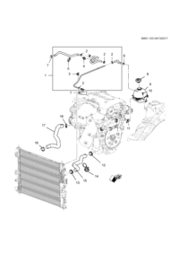 84163284-Hose, engine coolant air discharge (service hose, without POPP clamp) (incl. 2-5)