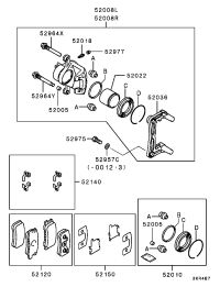 MN102628-PAD SET,REAR