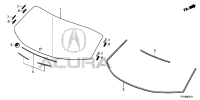 73214TRN003-RUBBER A, WINDSHIELD
