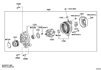 2706075550-ALTERNATOR, 12V 80A 4PK, TOYOTA