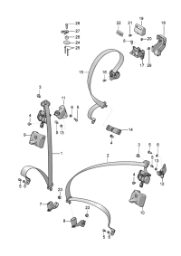 3W0867333C-CLIP,SIDE MOULDING