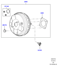 LR001049-Booster assy-brake