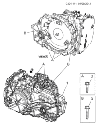 24266478-Transaxle (24266478 with TEHCM part number 24265992) (2nd design see 24269307)