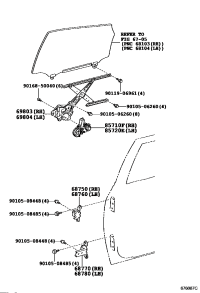 8572068020-MOTOR ASSY, POWER WINDOW REGULATOR, LH