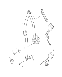 30000634ESA-S/belt assy-seat