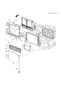 23373821-Bracket (front bracket), cooler condenser