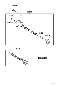 314700D050-CYLINDER ASSY, CLUTCH RELEASE