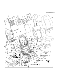 90921596-Harness, front seat