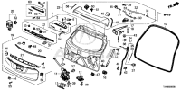 74890TX4A01ZB-TRIM ASSY-GATE PILLAR LH