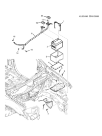 96622857-CARRIER, BATTERY