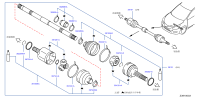 391016LA0A-SHAFT ASSY FRON