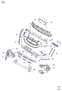 JS117791AA-GRILLE ASSY-REAR COOLER,OUTLET