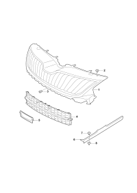 32D853651B-GRILLE, RADIATOR