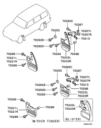 MB646927-OVERFENDER,FR LH