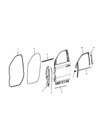 53366928-WEATHERSTRIP FRONT DOOR OPENING
