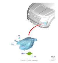 FB5Z13C788C-Mldg assy-lh