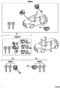 690050DA30-CYLINDER SET, LOCK
