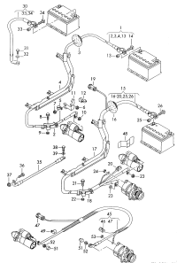 L4C0971225-Wiring harness, for battery (+)