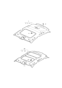 L4KD867505C3FW-Molding headlining