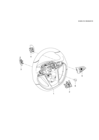 22784084-Steering wheel (incl 2-5)