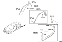 SU00301631-WEATHERSTRIP, FRONT DOOR, RH
