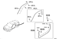 SU00305803-WEATHERSTRIP, FRONT DOOR, RH
