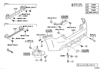 SU00308223-RETAINER, RR BUMPER
