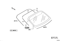 SU003G0008-GLASS, BACK WINDOW