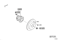 SU00307348-HUB & BEARING ASSY, REAR AXLE, RH/LH