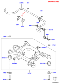 RBX500040-BUSH STABILIZER BAR