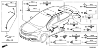 32134T6PW00-SUB CORD, RR. BUMPER