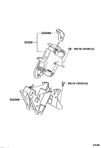 3355012J40B0-FLOOR SHIFT ASSY