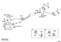 174300P410-PIPE ASSY, EXHAUST, TAIL