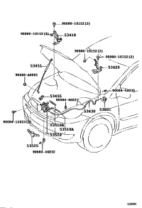 53510AE011-LOCK ASSY, HOOD
