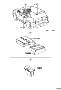 7413060130C0-RECEPTACLE ASSY, REAR ASH